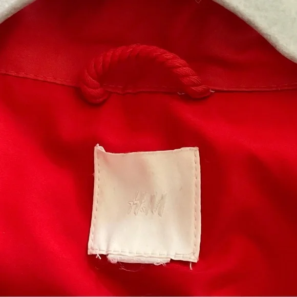 H&M Bold Red Utility Jacket - Picture 5 of 5